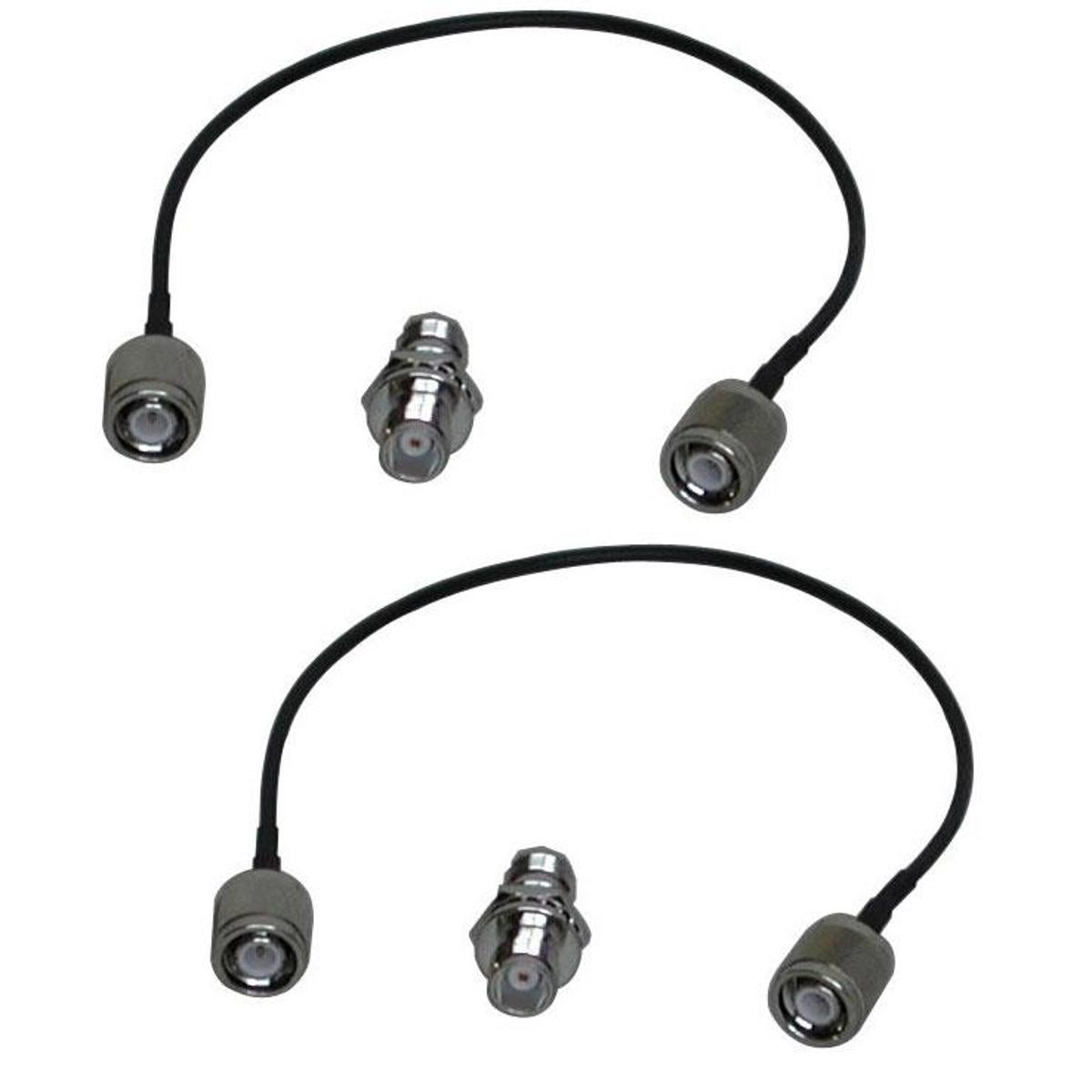 

Audio 2000s ACC6546U-30 12" Two Antenna RF Cables & F-Connection Adapters