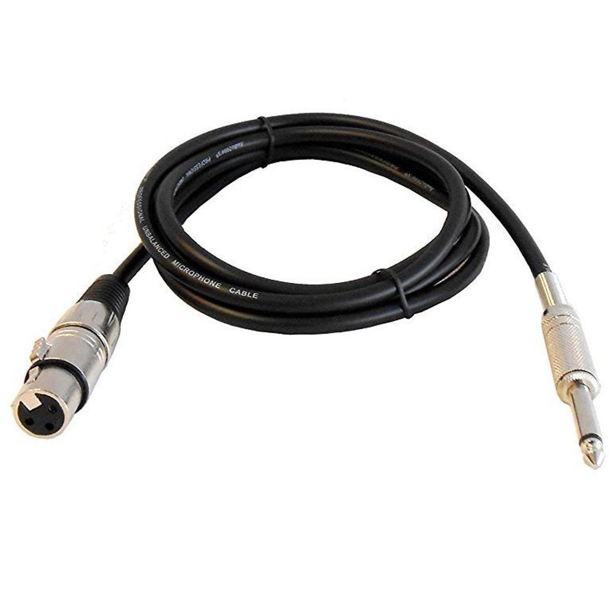 

Audio 2000s ADC202G 6'x6mm XLR Female to 1/4" TS Patch/Audio Cable
