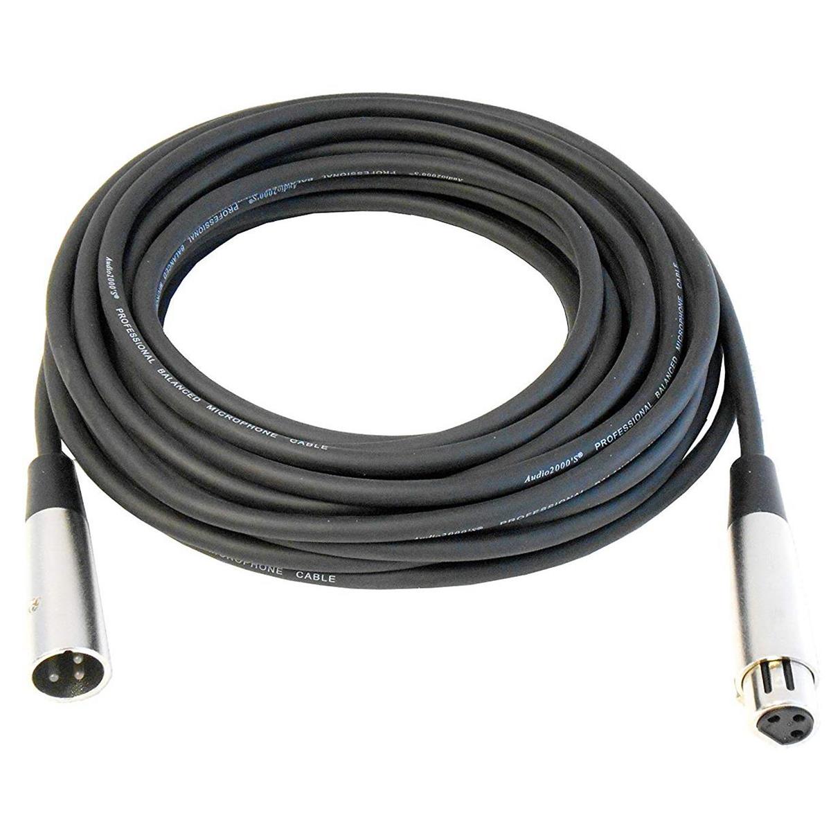 Image of Audio 2000s ADC203A 33'x6mm XLR Female to XLR Male Shielded Balanced Audio Cable