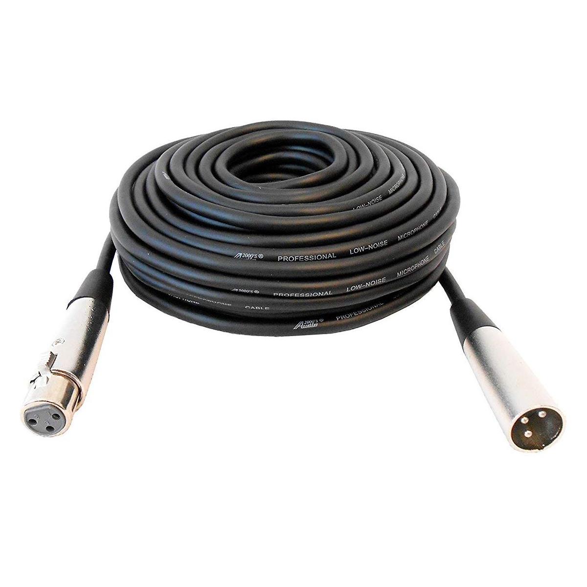 Image of Audio 2000s ADC203B 50'x6mm XLR Female to XLR Male Shielded Balanced Audio Cable