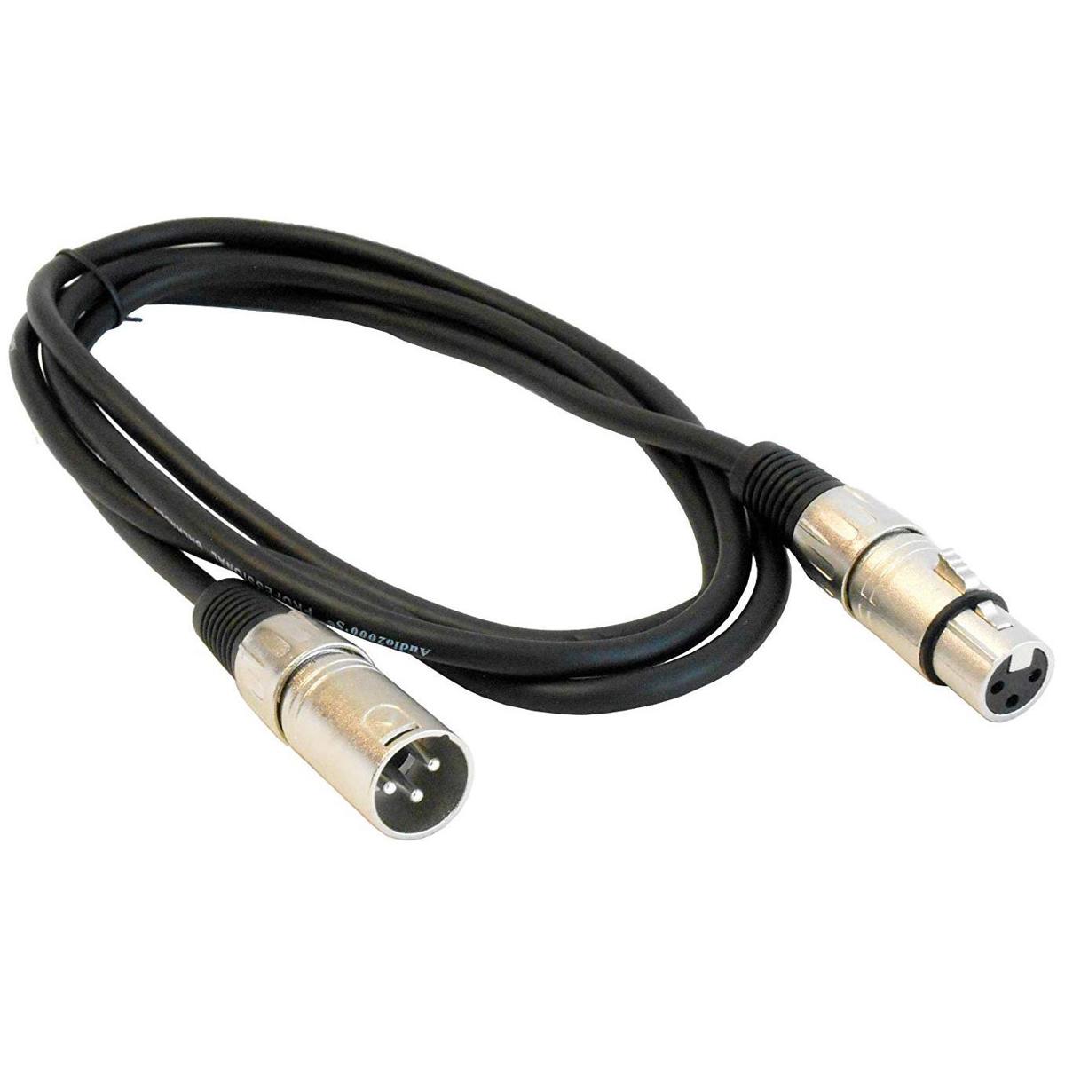 

Audio 2000s ADC203L-P Premium 6'x6mm XLRF to XLRM Shielded Balanced Audio Cable