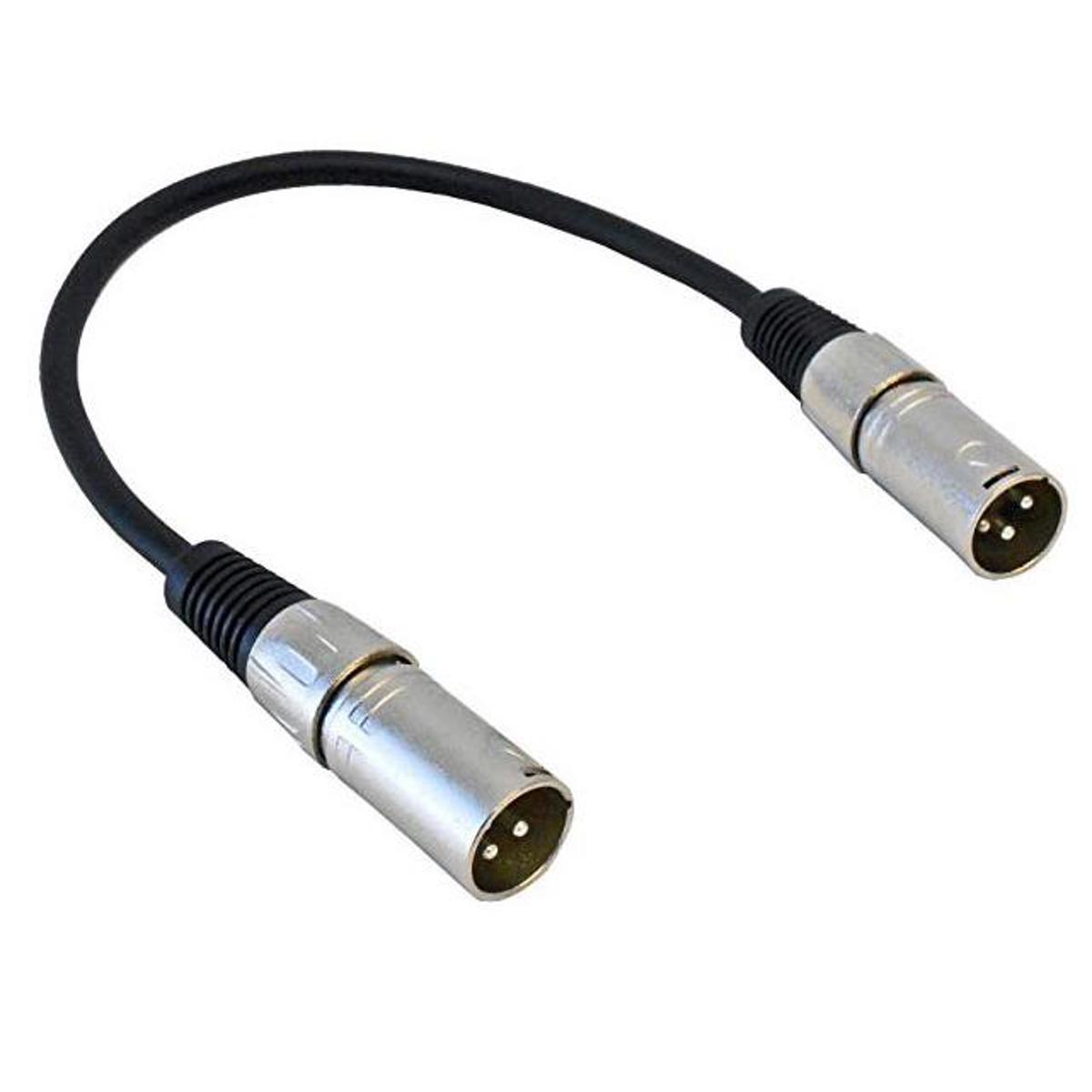 Image of Audio 2000s ADC203P 1'x6mm XLRM to XLRM Connector Shielded Balanced Audio Cable