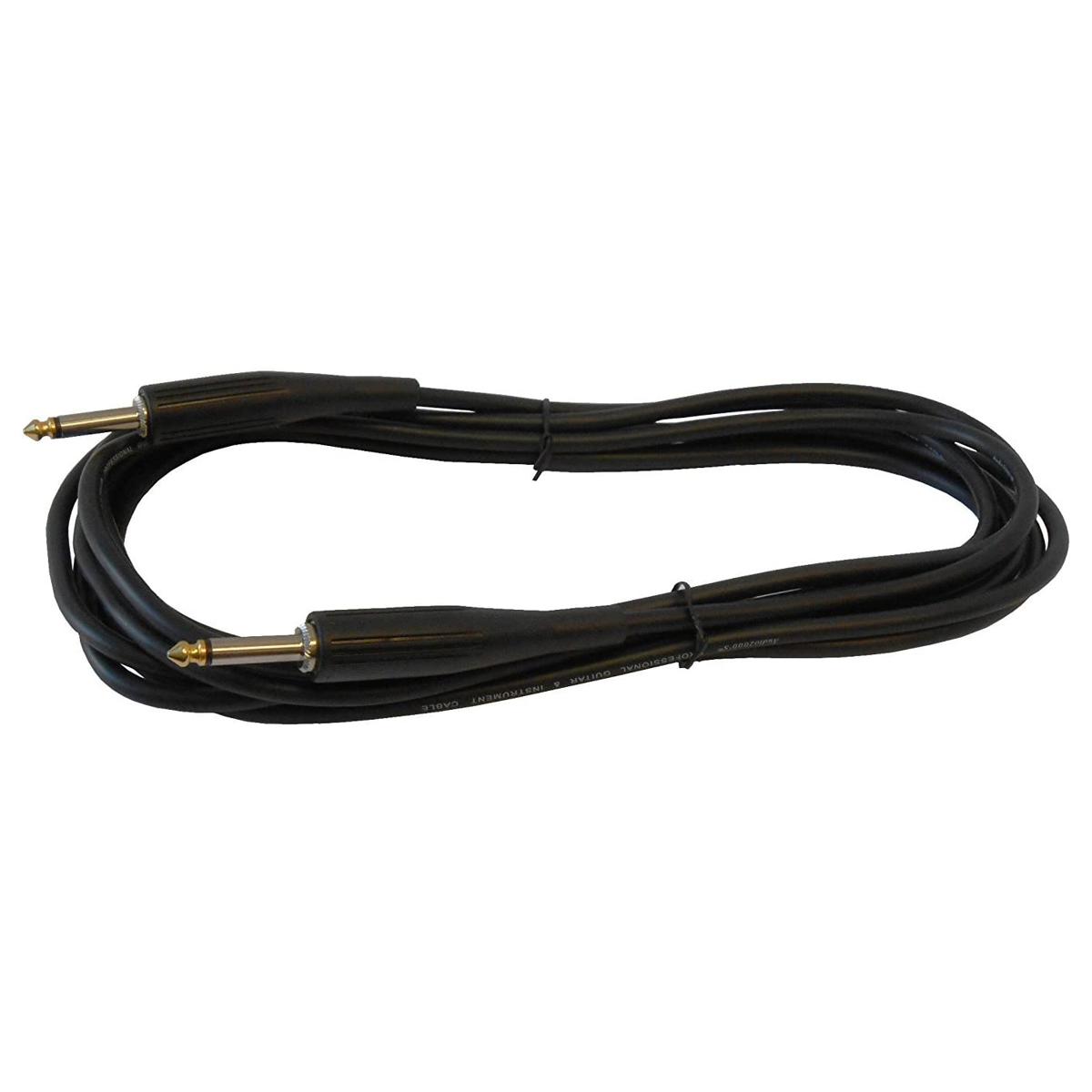 

Audio 2000s ADC204F-P 15'x6mm 24AWG 1/4" Straight to Straight Cable for Guitar