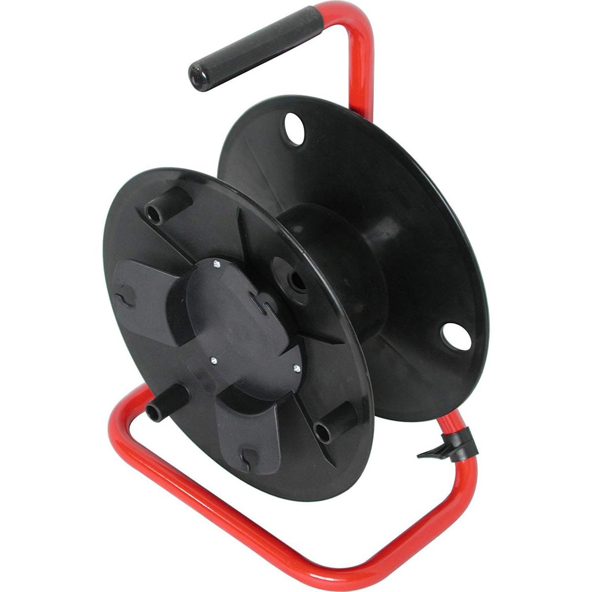 

Audio 2000s ADC2716 Cable Reel with Red Steel Frame + Black Plastic Cable Drum
