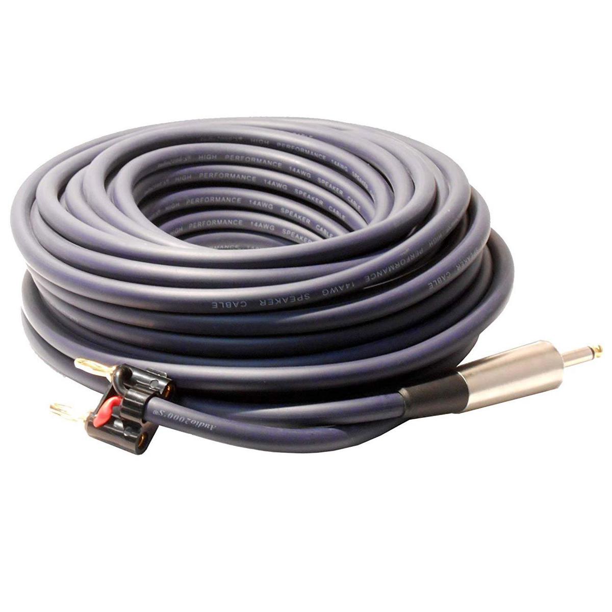 

Audio 2000s 50' (15.24m) 1/4" to Banana Premium Speaker Cable, 14AWG