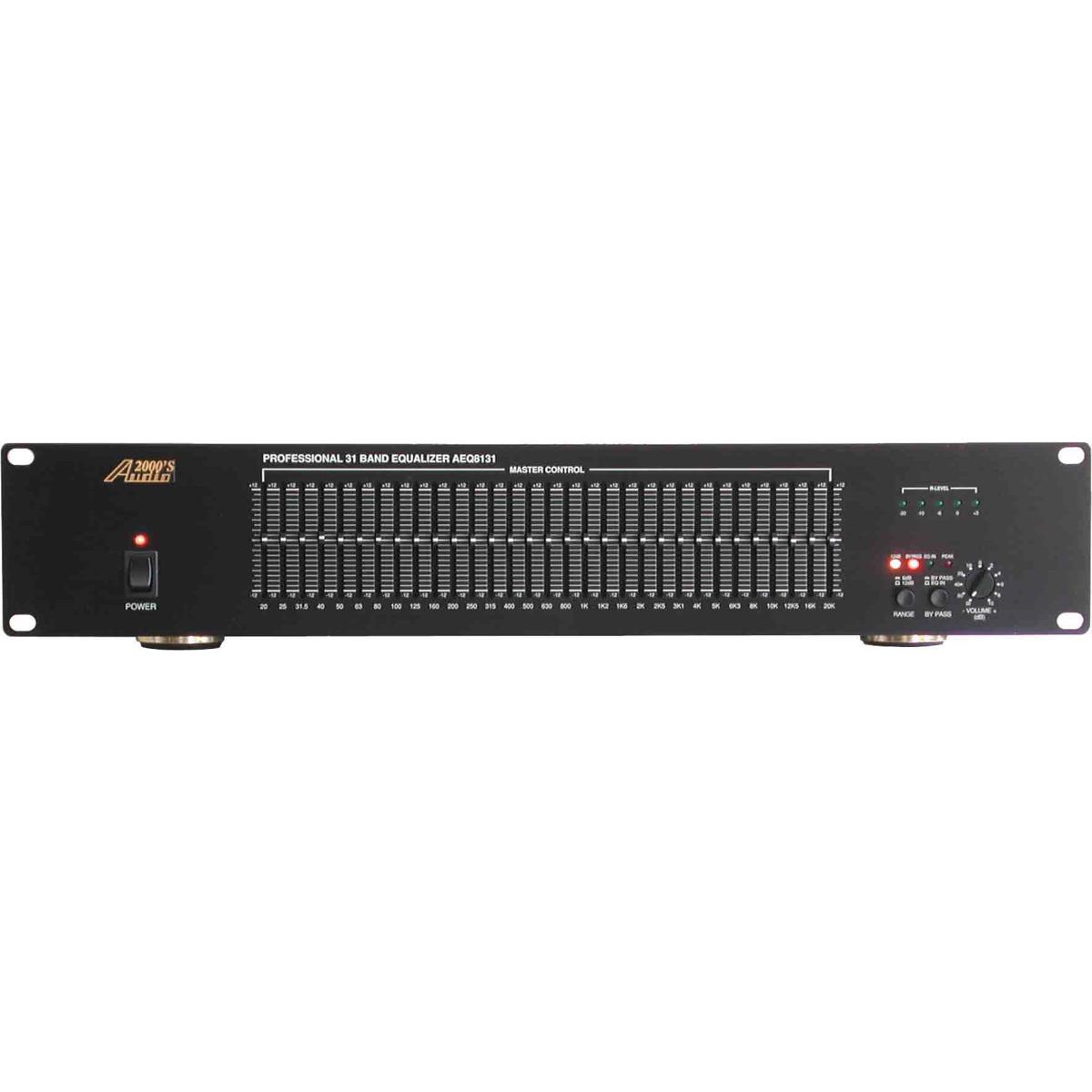 

Audio 2000s AEQ8131 2U One-Channel 31-Band Constant-Q Graphic Equalizer