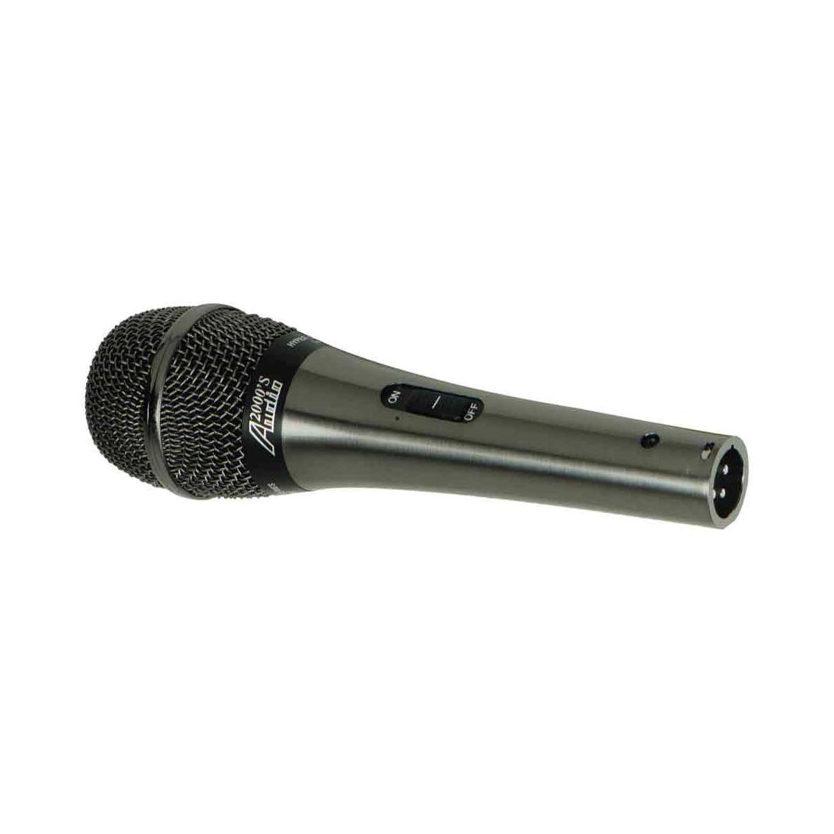 

Audio 2000s APM175 Dynamic Mic with 20' XLRF to 1/4" Hi-Z Cable and Mic Clip
