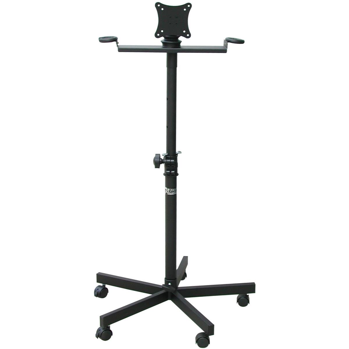 Audio 2000s Karaoke Stand with 5 Legs & Casters for Flat Panel TV/Monitor, Black -  AST420X