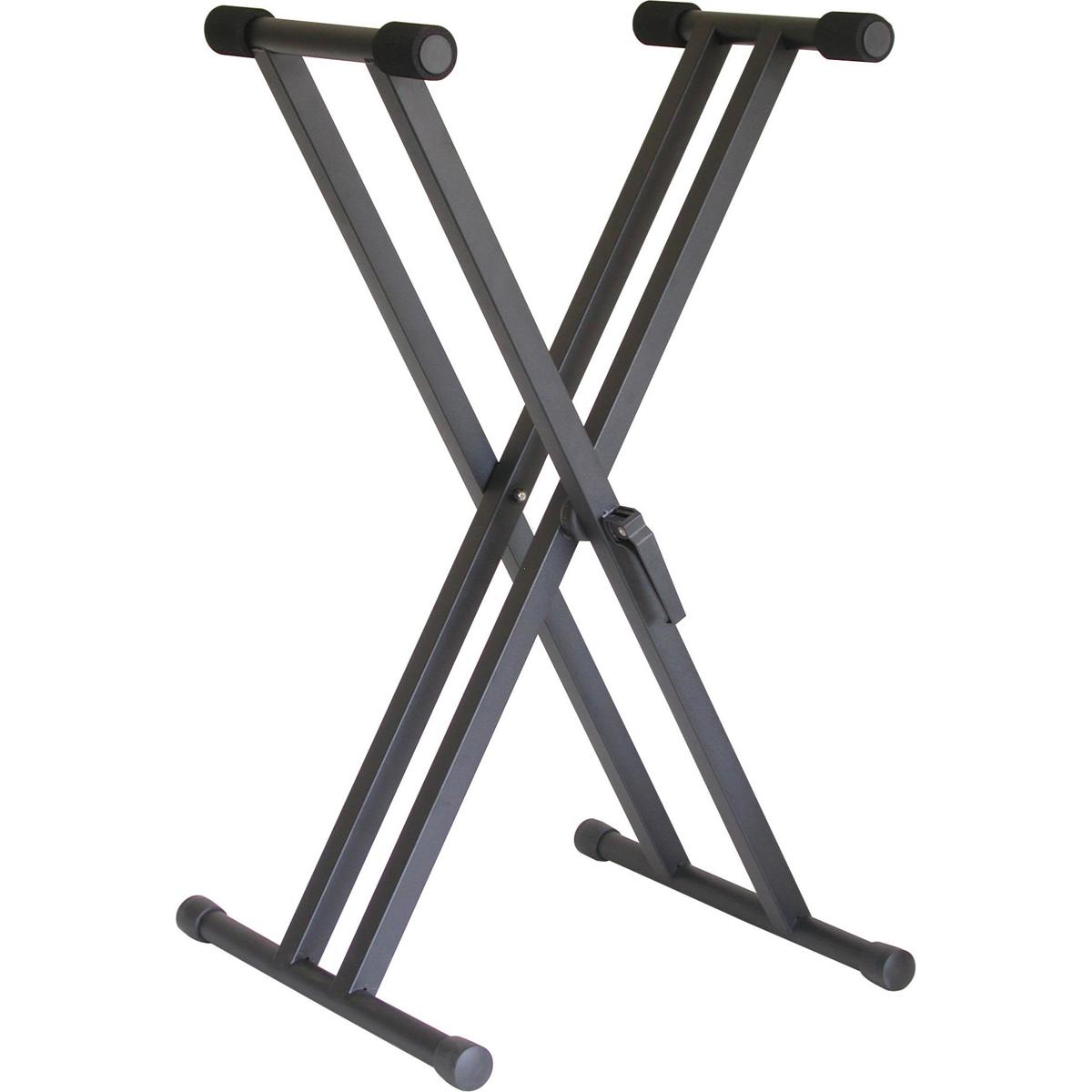 

Audio 2000s Easy-Lock Heavy-Duty Dual-Brace Single Tier "X" Keyboard Stand