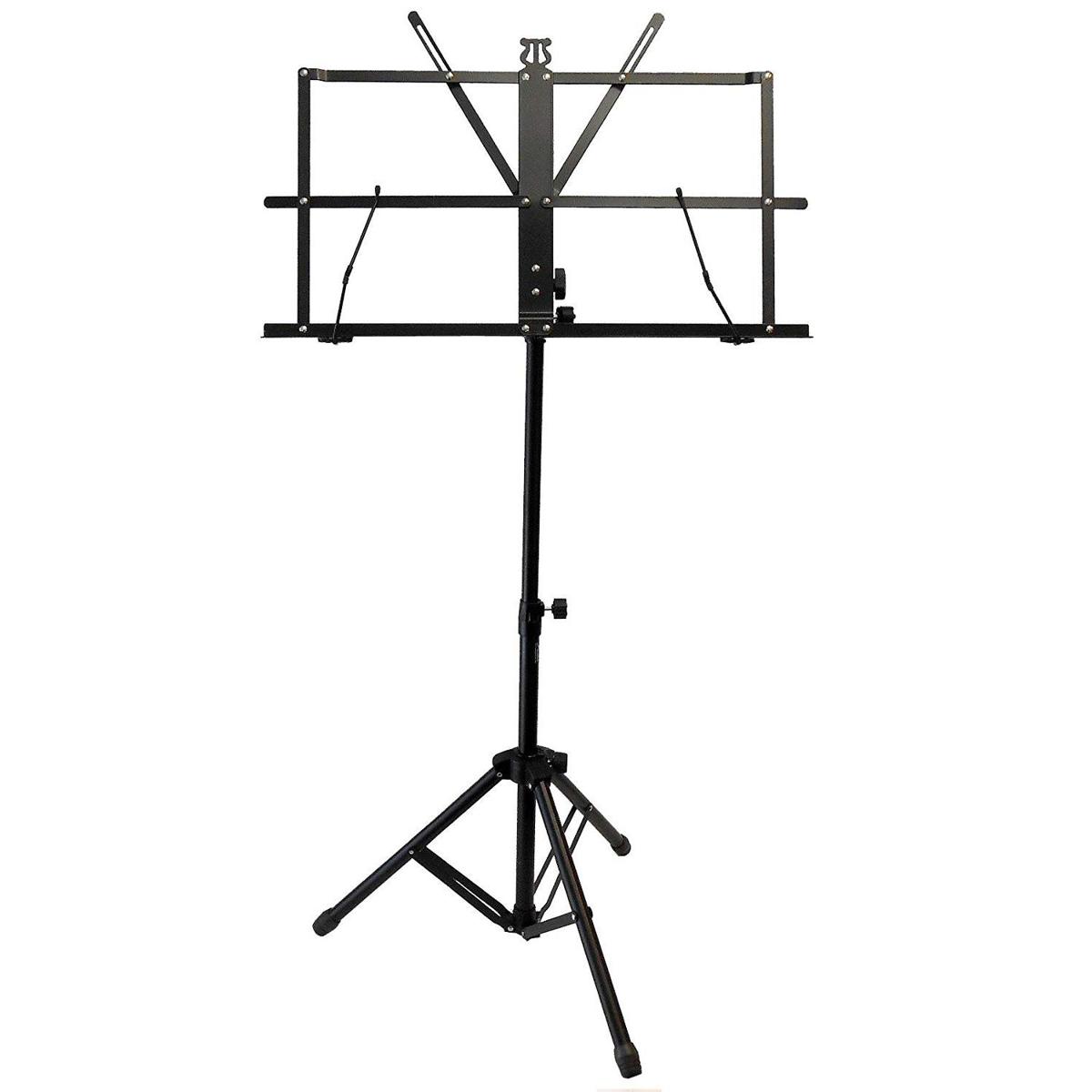 

Audio 2000s Sheet Music Stand with Heavy-Duty Carrying Pouch, Black