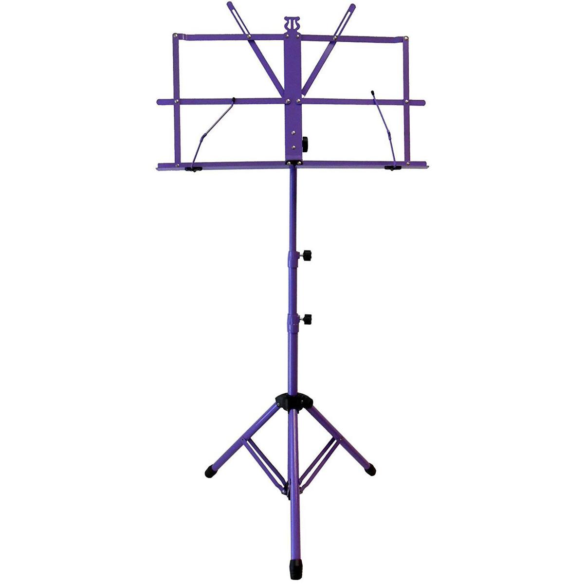 

Audio 2000s Sheet Music Stand with Heavy-Duty Carrying Pouch, Purple