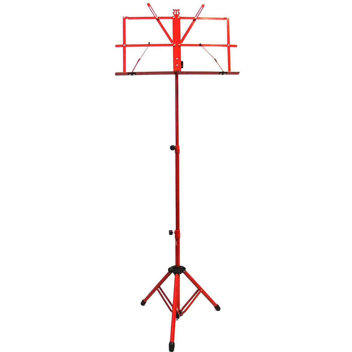 

Audio 2000s Sheet Music Stand with Heavy-Duty Carrying Pouch, Red