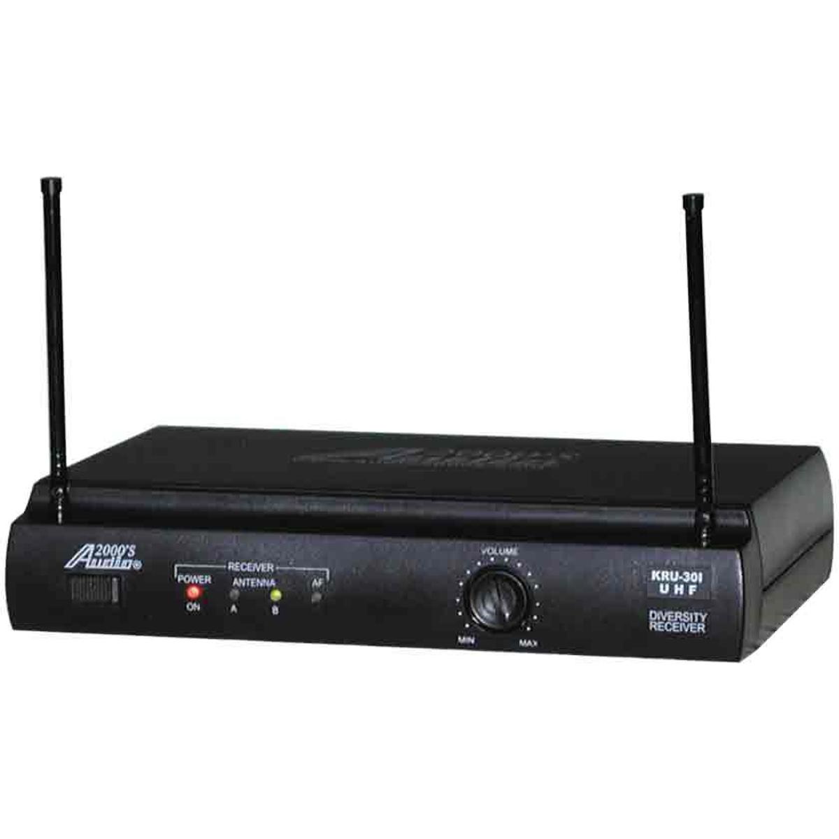 

Audio 2000s AWR6031DUM UHF 1-Channel Diversity Wireless Lapel Microphone System
