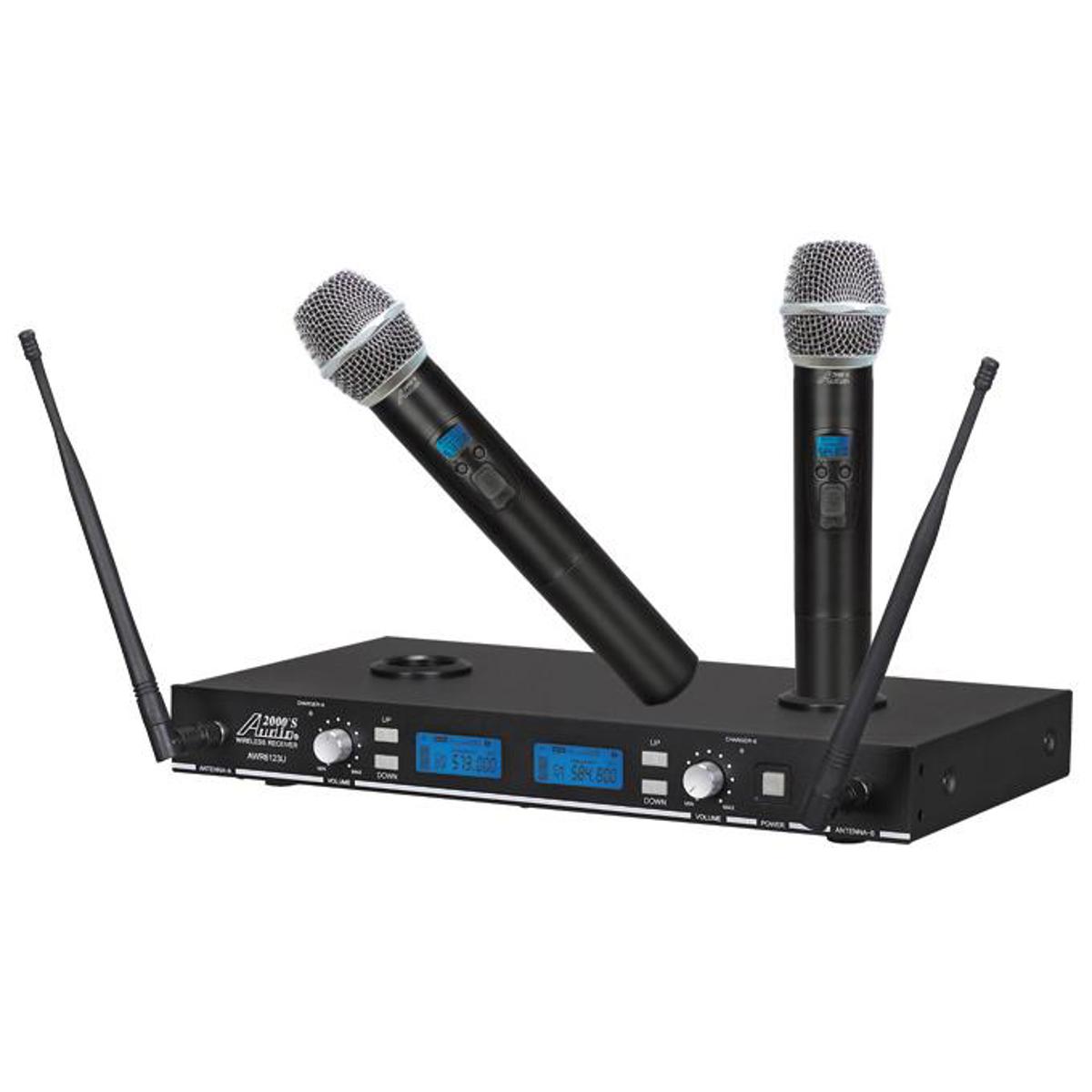 

Audio 2000s AWM6123U UHF Rechargeable Dual-Channel Wireless System