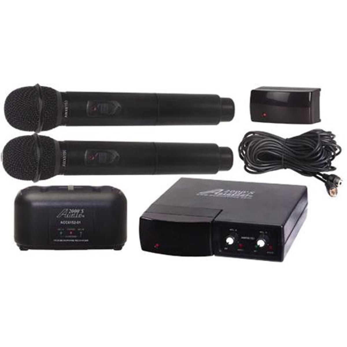 

Audio 2000s AWM6152 Dual-Channel Infrared Rechargeable Wireless Microphones