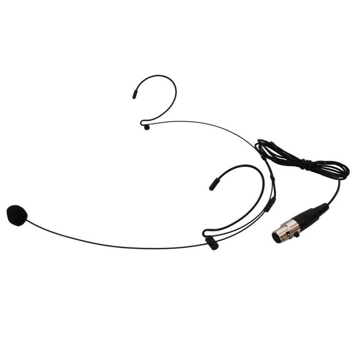

Audio 2000s ACC6540H-01B Condenser Headset Microphone with 3 Pin Mini-XLR, Black