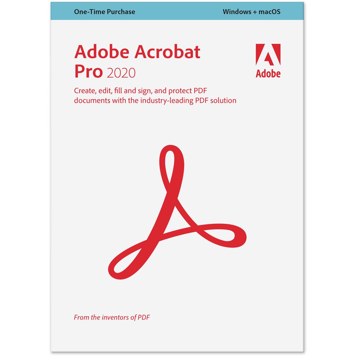 Image of Adobe Acrobat Pro 2020 for Windows &amp; Mac