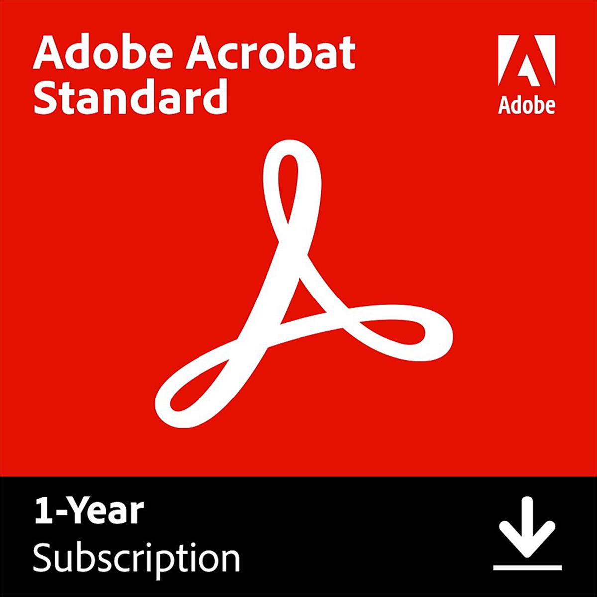 Image of Adobe Acrobat Standard 1-Year Subscription