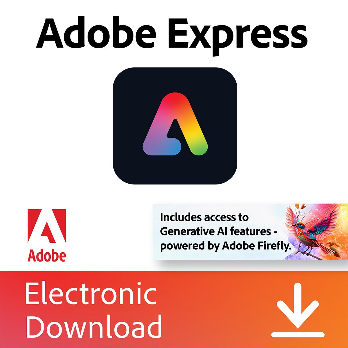 

Adobe Express Premium | 12-Month Access | PC/MAC & Mobile Online Code
