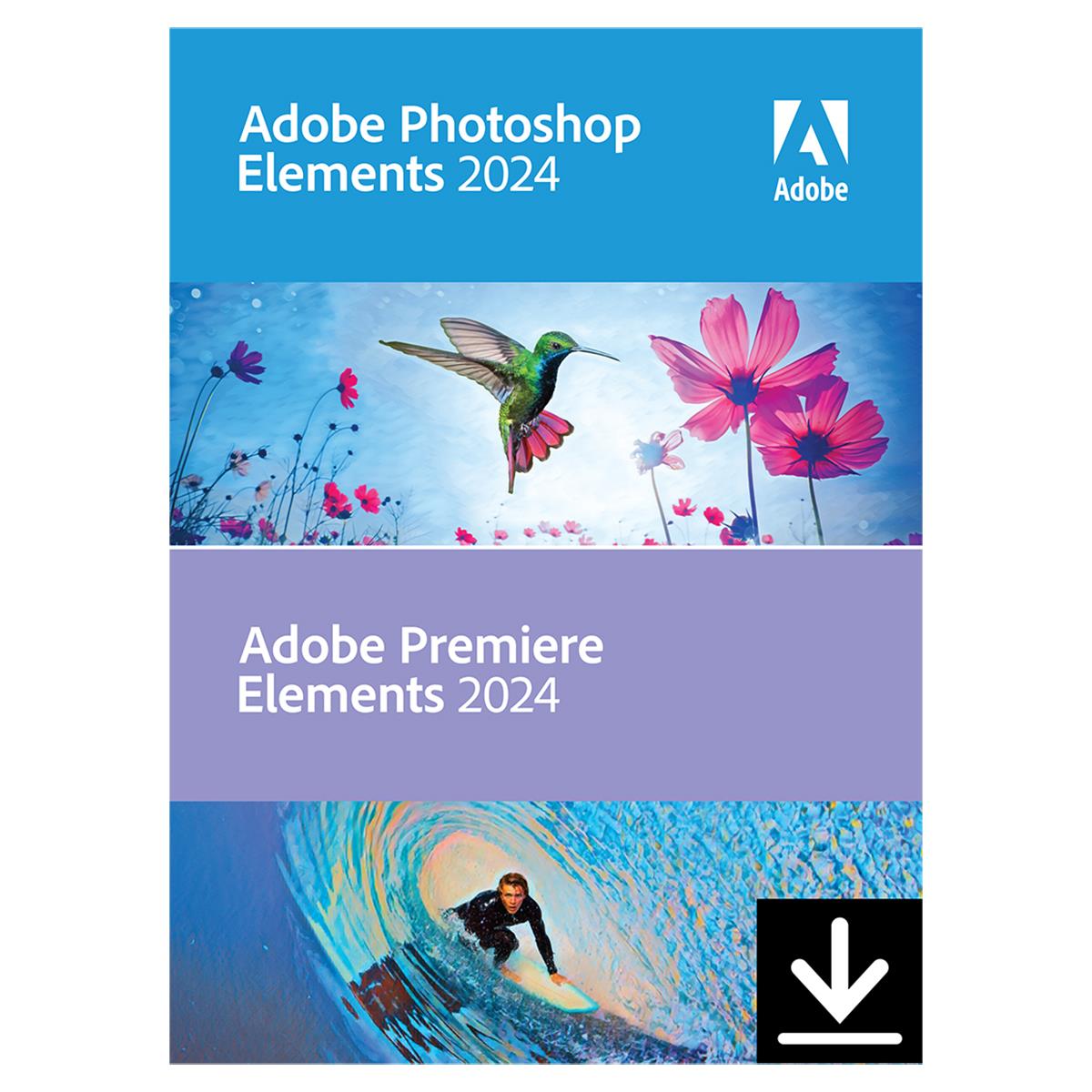 Image of Adobe Photoshop 2024 and Premiere Elements 2024 for Macintosh