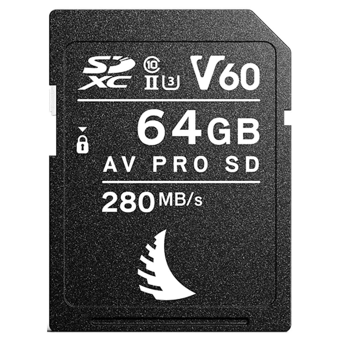 Angelbird AV PRO SD MK2 V60 64GB SDXC UHS-II Memory Card