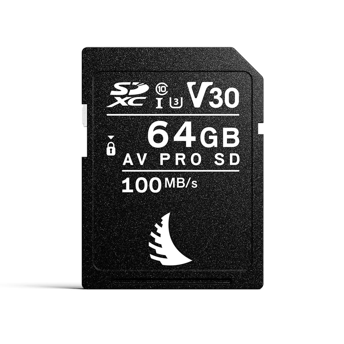 Image of Angelbird AV PRO SD V30 UHS-I SDXC Memory Card 64GB Single