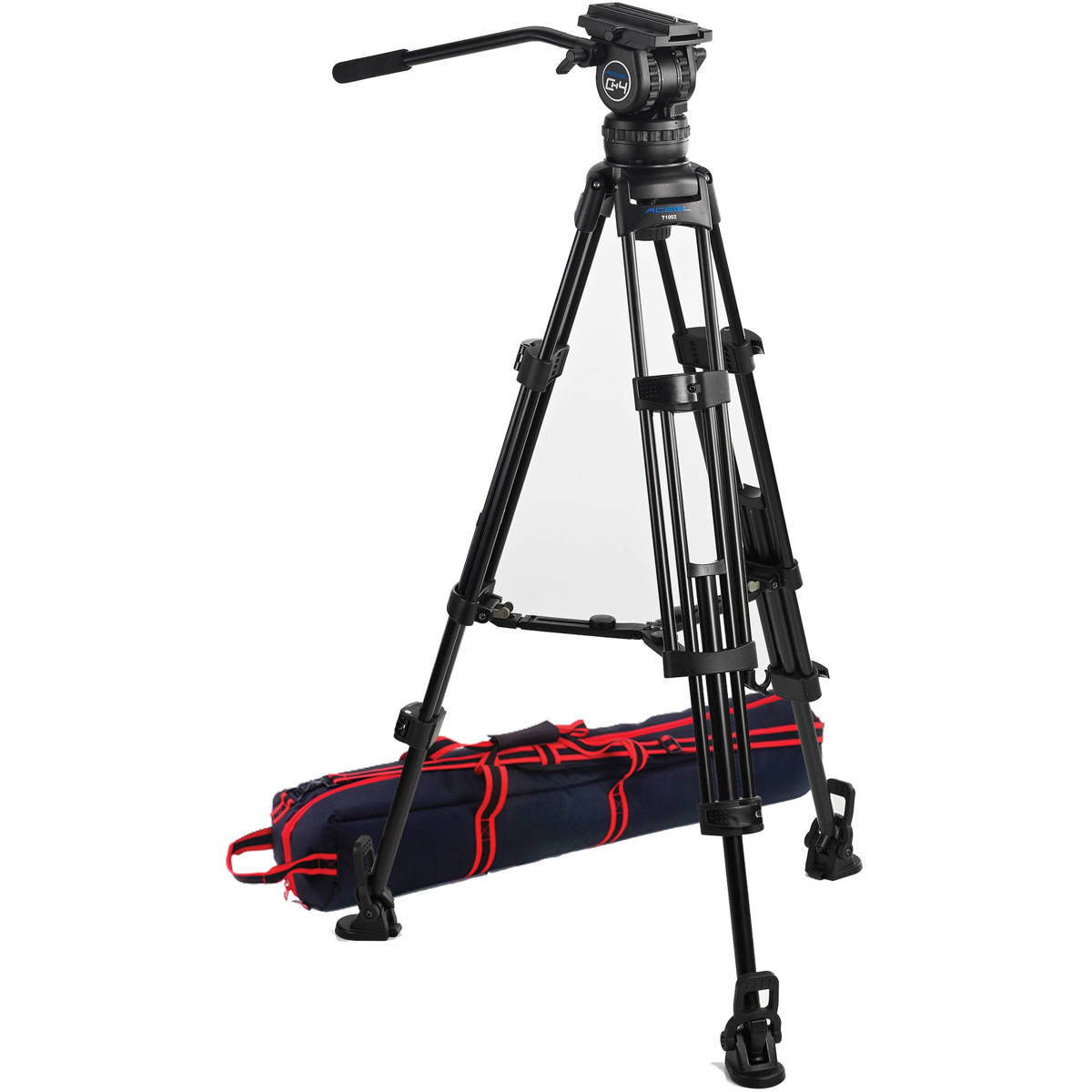 

Acebil CS-482M Professional 3-Section Al Tripod, w/CH4 Head & MS-5 Mid Spreader