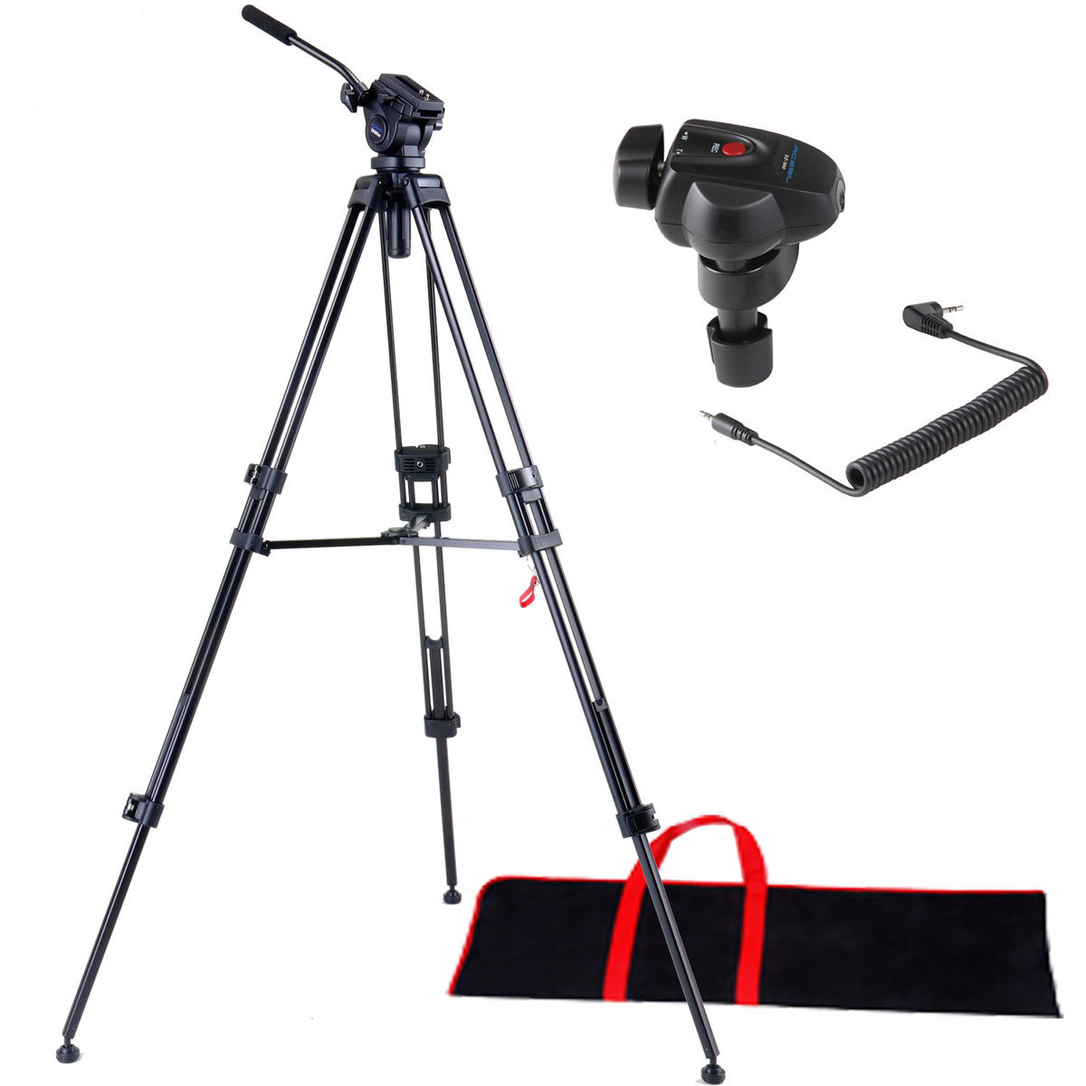 

Acebil i-605DX Prosumer 3-Section Al Tripod w/H605 Head, SZ300 Zoom Controller