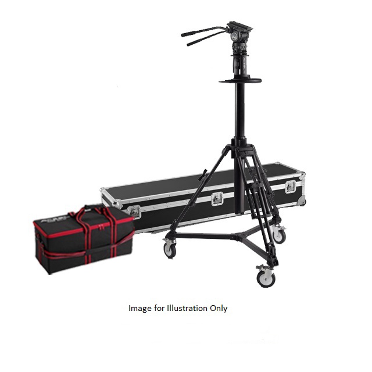 

Acebil PD3800 Pro Pedestal, D7 Directional Dolly, CH6 Head, PB-5CS(L) Pan Bar