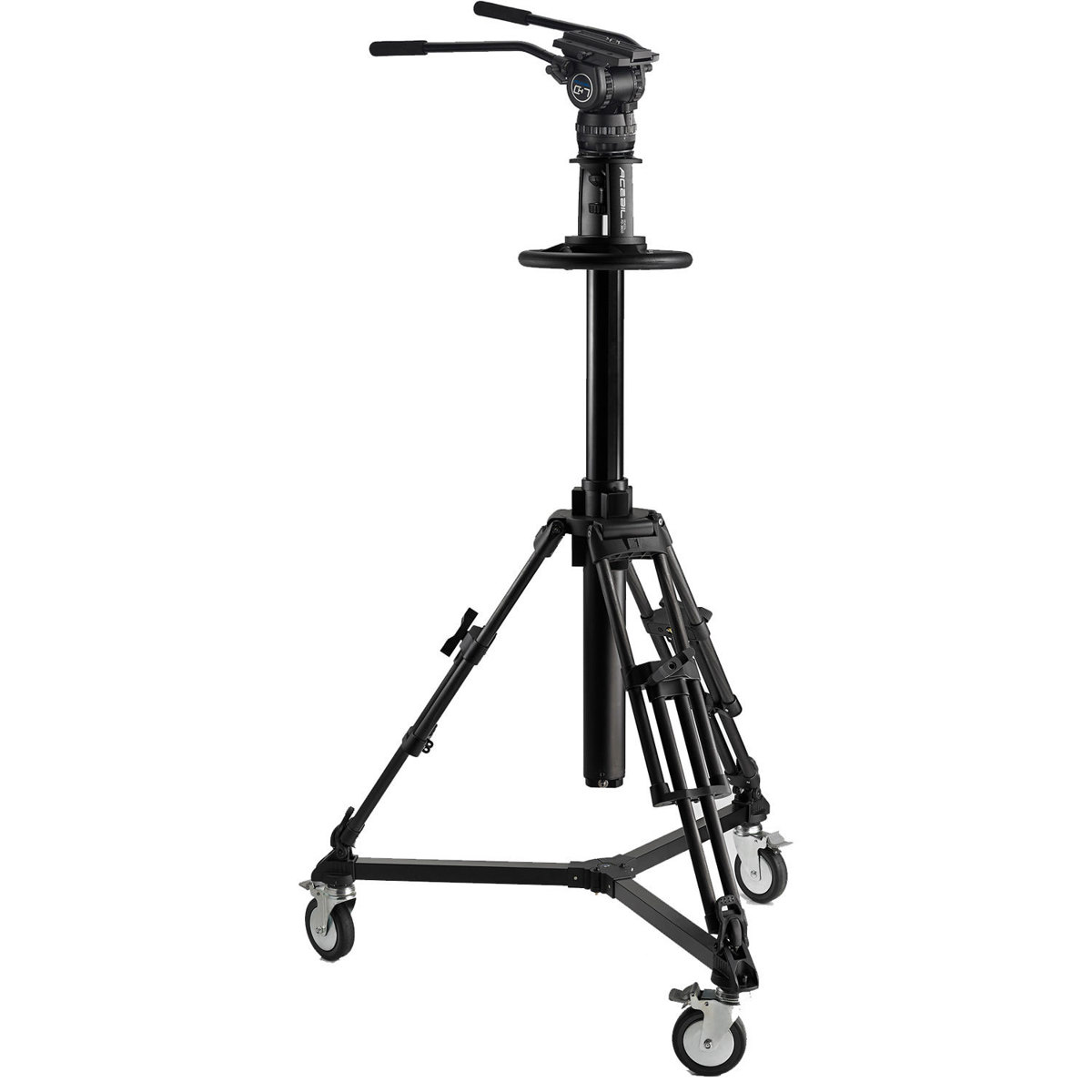

Acebil PDII-CH7(F) PD3800 Pro Pedestal with D-5 Dolly, CH7 Head, Dual Pan Bars