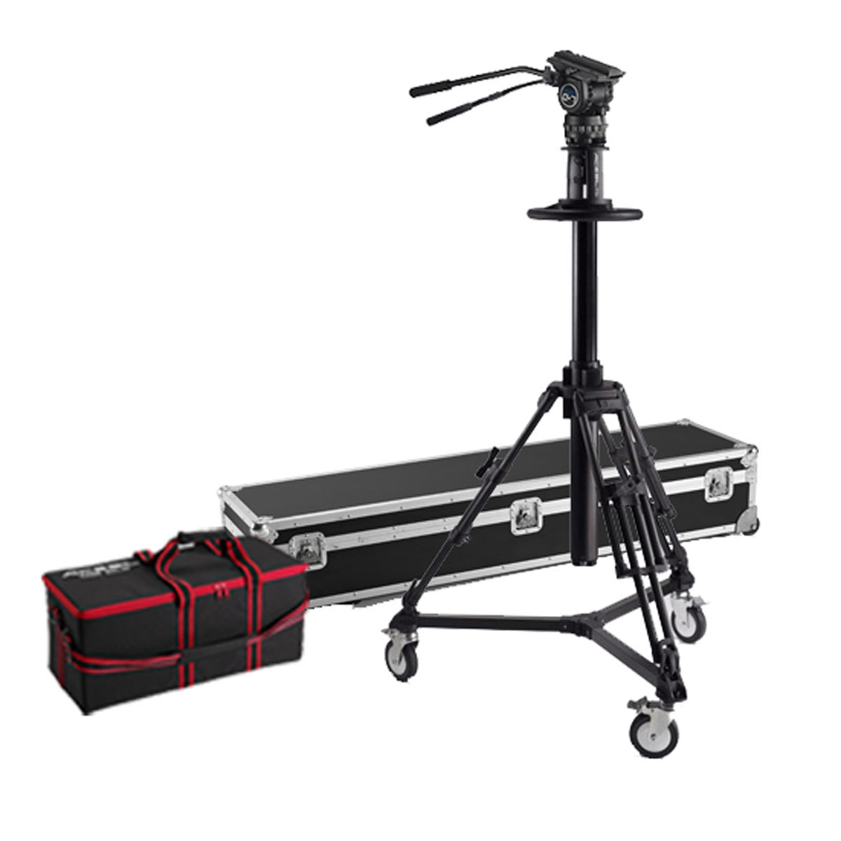 

Acebil PD3800 Pro Pedestal, D7 Directional Dolly, CH7 Head, PB-5CS(L) Pan Bar