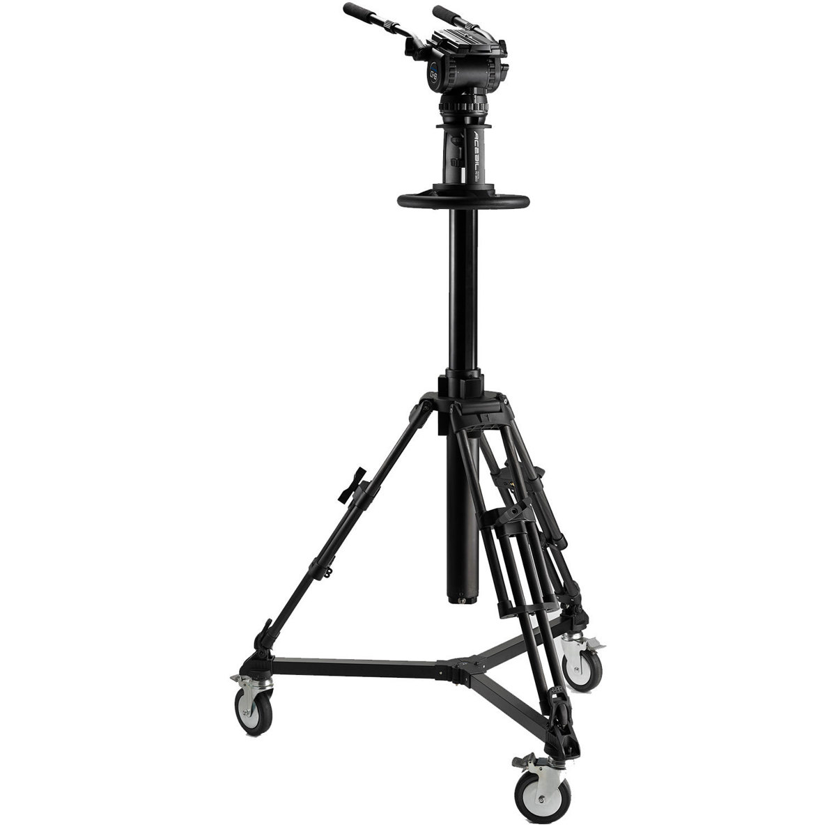 

Acebil PDII-CH8(F) PD3800 Pro Pedestal with Dolly D5, CH8 Head, Dual Pan Bars