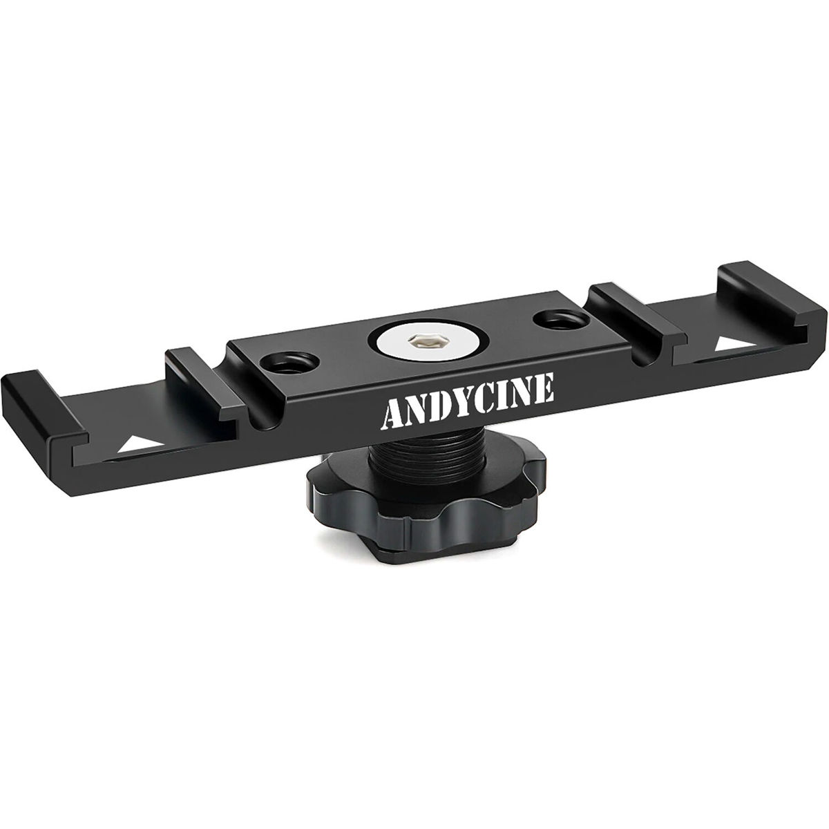 

AndyCine A-DCSM-01 Dual Cold Shoe Mount Extension Plate Bracket w/Cold Shoe Base