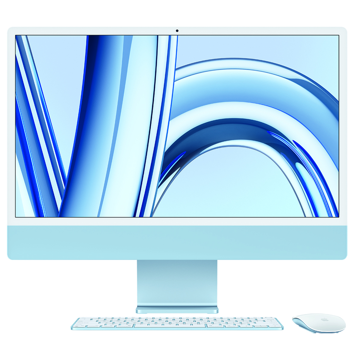 Image of Apple iMac 24&quot; Retina 4.5K Display with Magic Keyboard w/Touch ID (Late 2023) Blue Gigabit Ethernet 8-Core / 10-Core Magic Keyboard w/Touch ID 24GB 2TB SSD