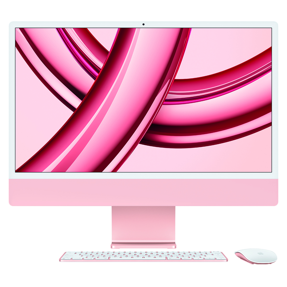 Image of Apple iMac 24&quot; Retina 4.5K with Magic Keyboard (Late 2023) Pink No Ethernet 8-Core / 8-Core 8GB 256GB SSD