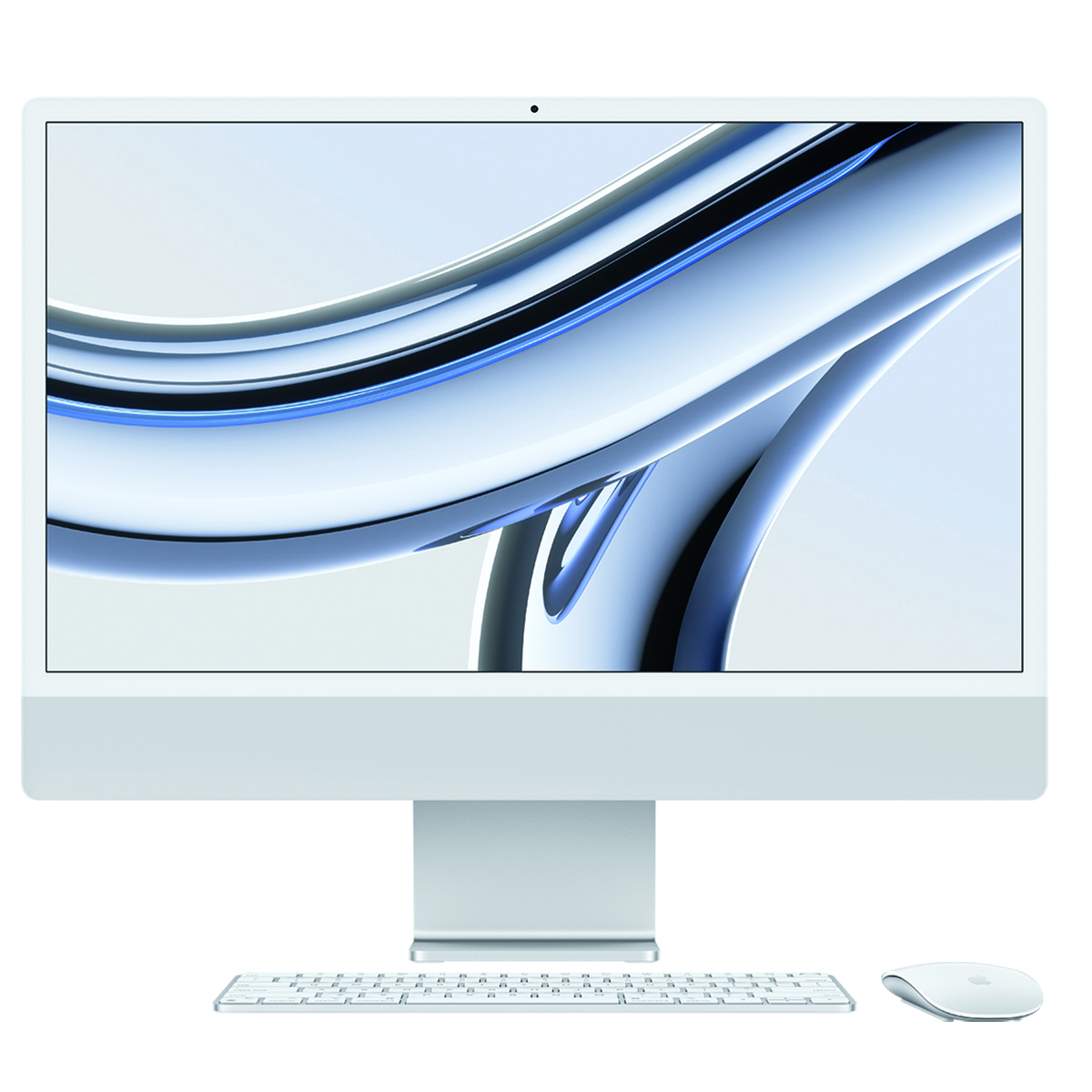 Image of Apple iMac 24&quot; Retina 4.5K with Magic Keyboard (Late 2023) Silver Gigabit Ethernet 8-Core / 8-Core 16GB 1TB SSD