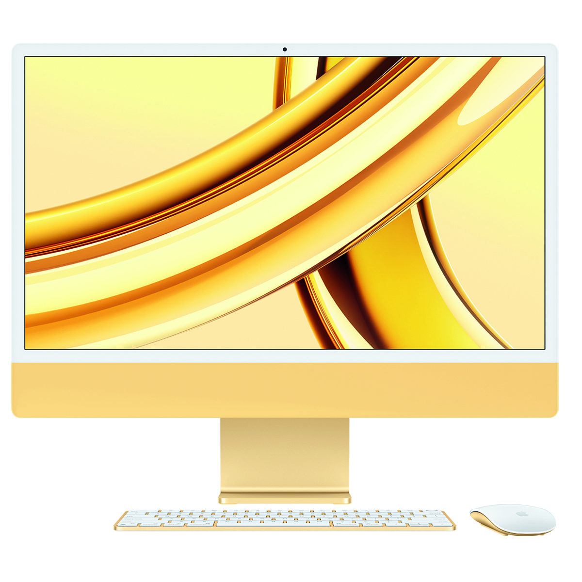 

Apple iMac 24" Retina 4.5K Display with Magic Keyboard w/Touch ID (Late 2023) Yellow Gigabit Ethernet 8-Core / 10-Core Standard Keyboard 24GB 256GB SSD