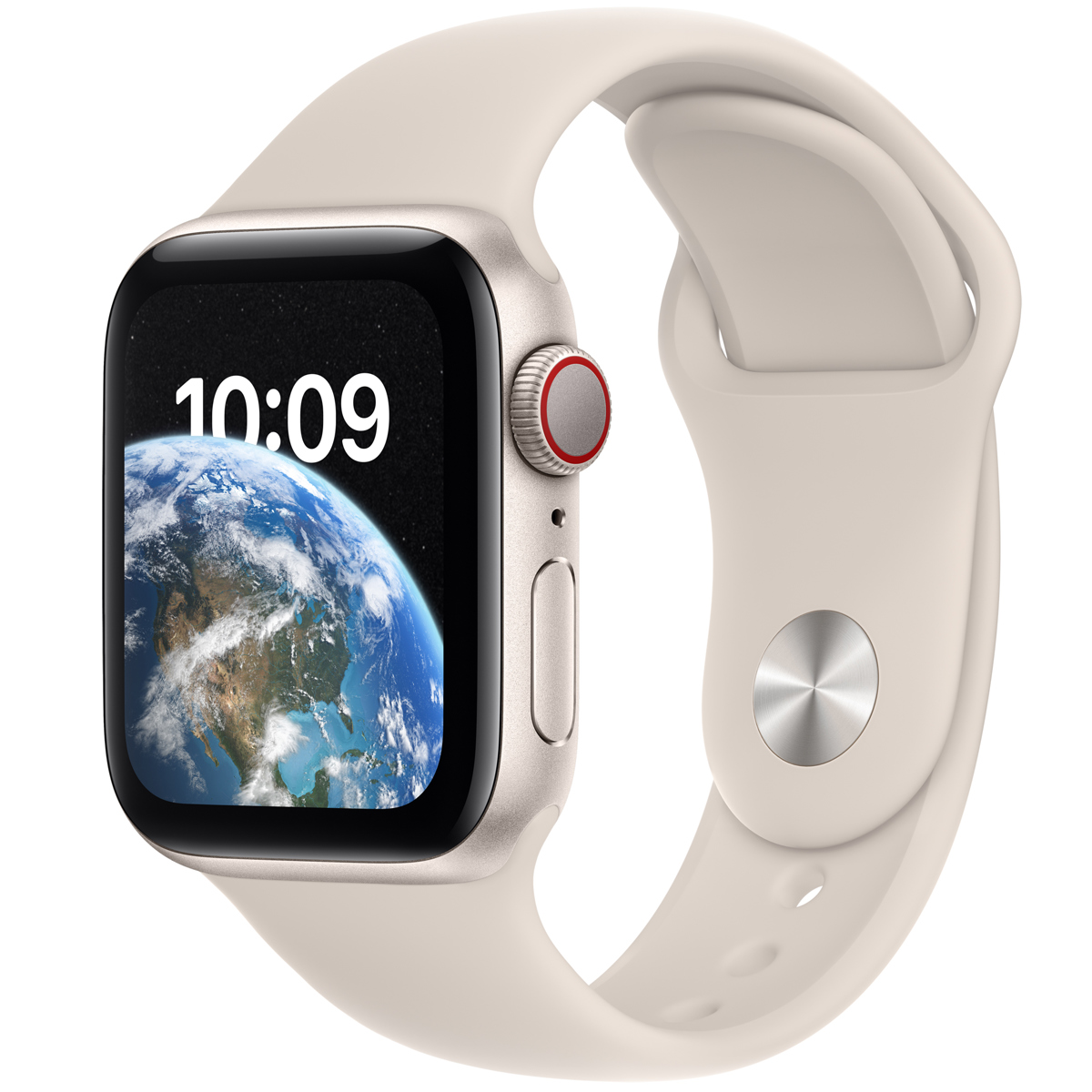 

Apple Watch SE GPS+Cell, 40mm Starlight AL Case w/Starlight Sport Band, M/L,2022