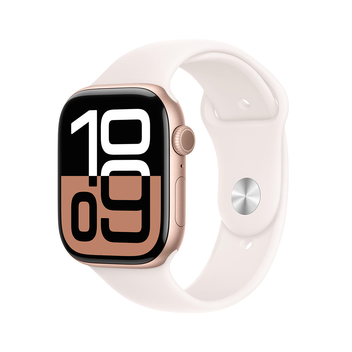 

Apple Watch Series 10 GPS + Cellular Aluminum Case Small/Medium Light Blush Sport Band Rose Gold 42mm