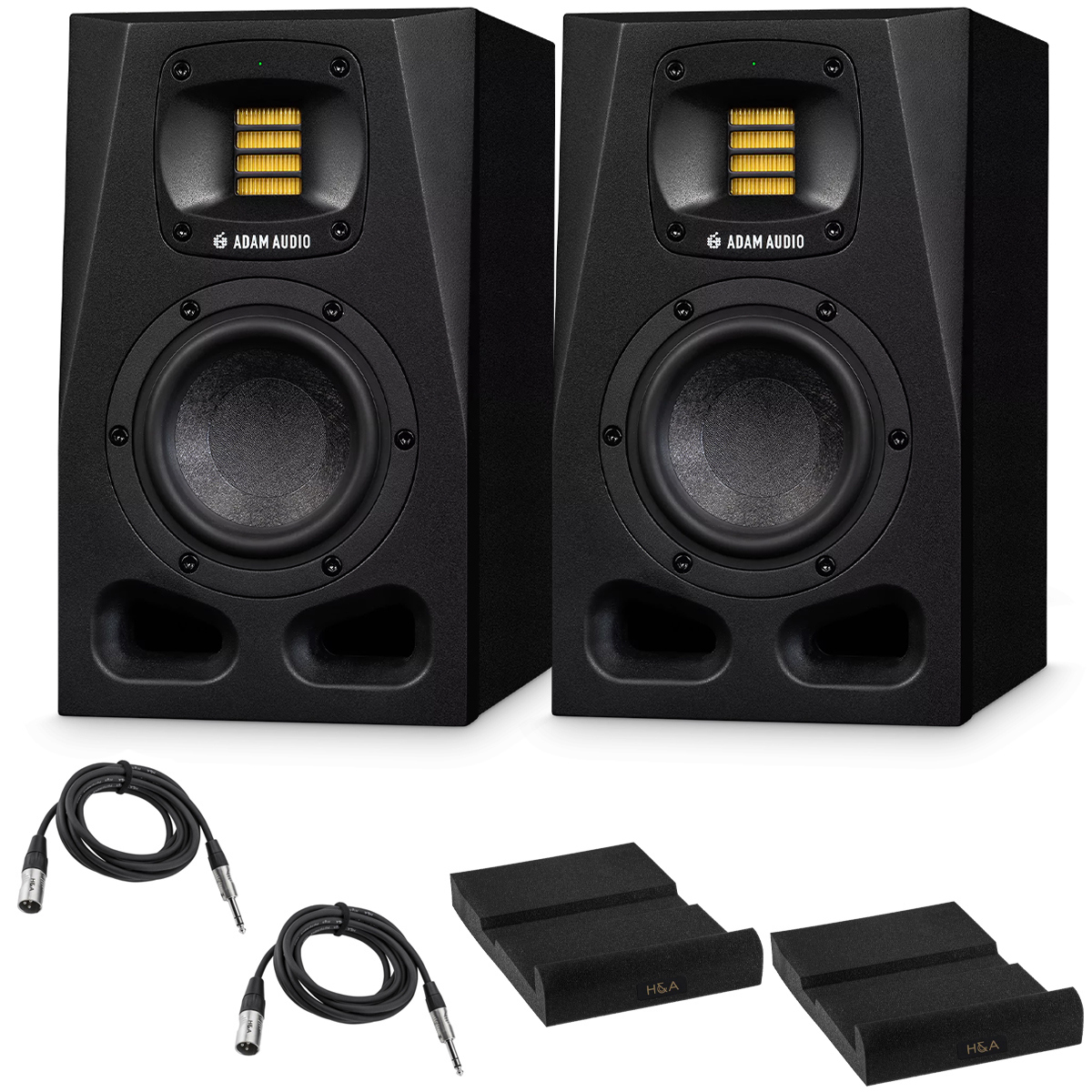 

Adam Audio 2x A4V Vertical Active Studio Monitor with Isolation Pads & Cables