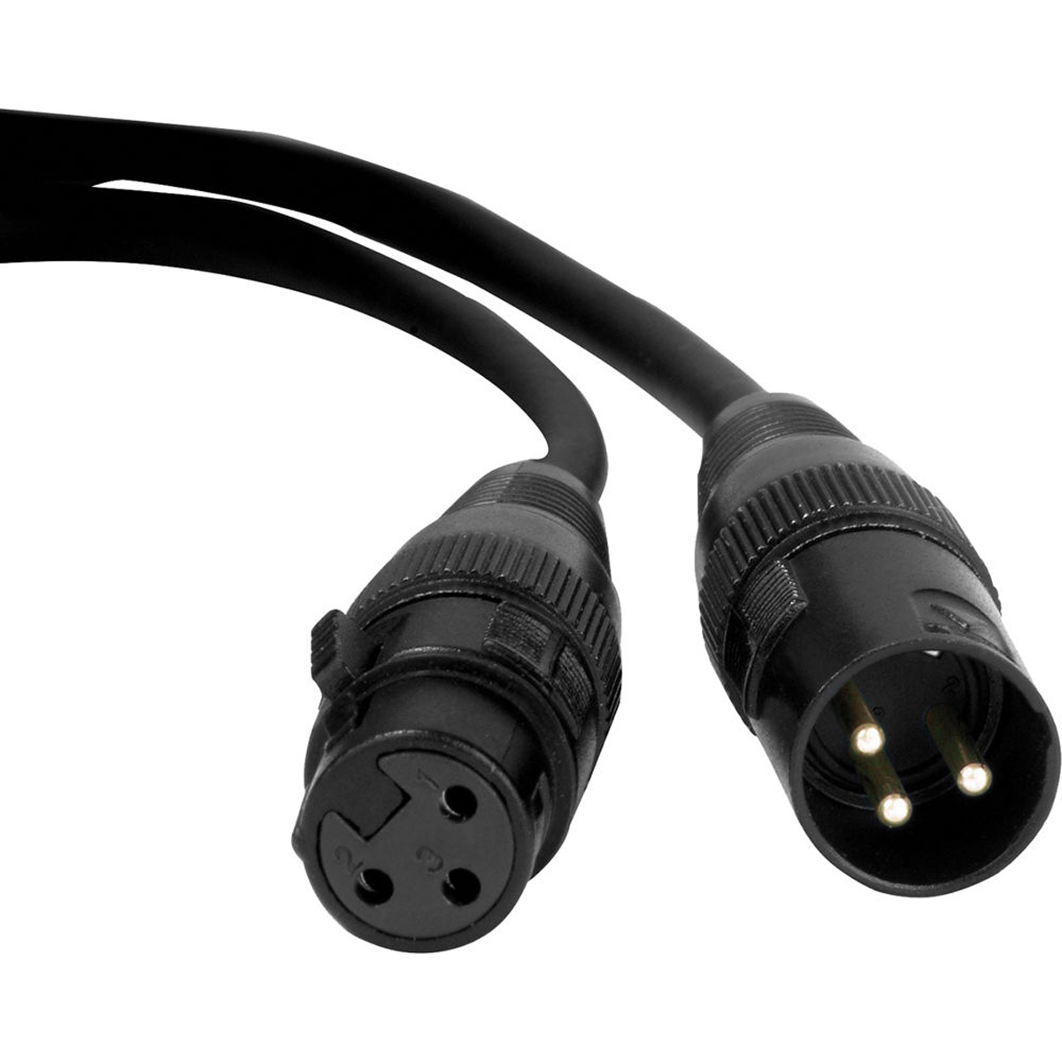

American DJ Accu-Cable Pro 25' 3-Pin XLR Male to Female Heavy-Duty DMX Cable