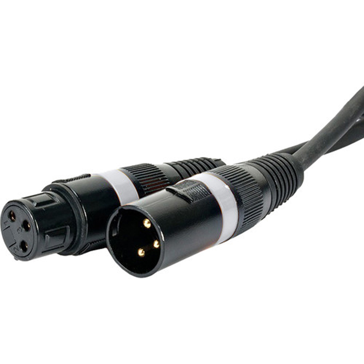 

American DJ Accu-Cable 3' 3-Pin XLR Male to Female DMX Cable