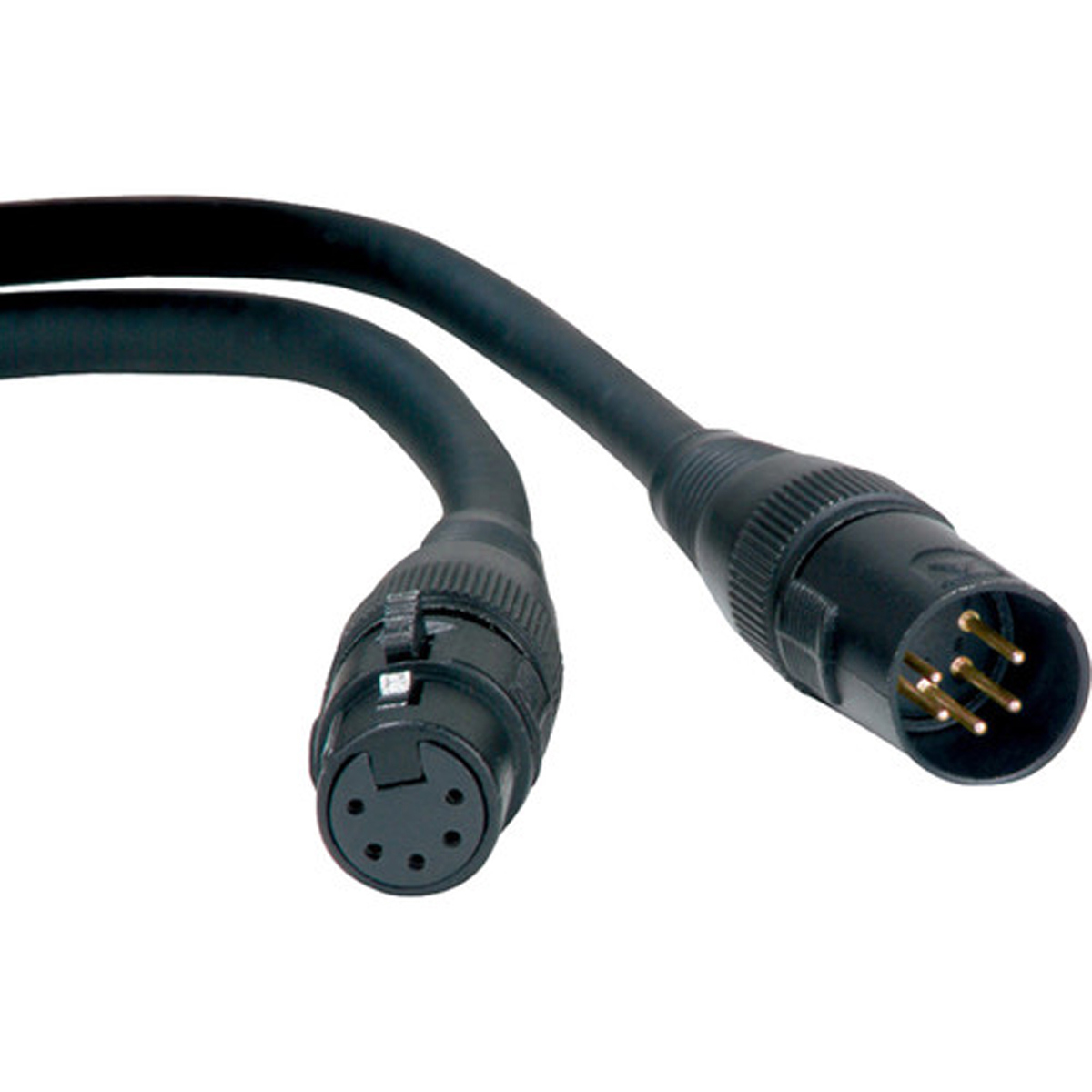 

American DJ Accu-Cable Pro 100' 5-Pin XLR Male to Female Heavy-Duty DMX Cable
