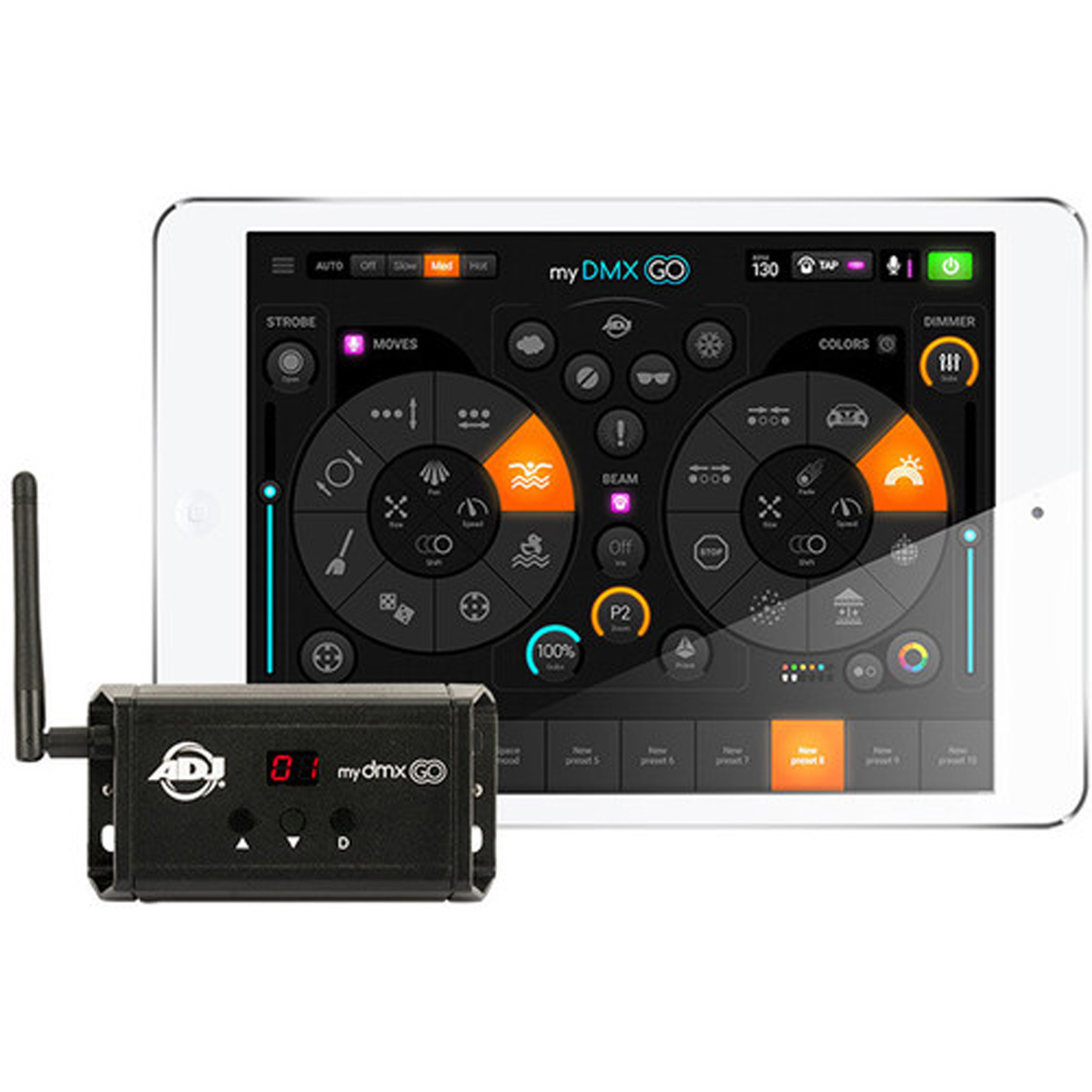 

American DJ myDMX Go DMX Lighting Control System with Wi-Fi/USB Interface