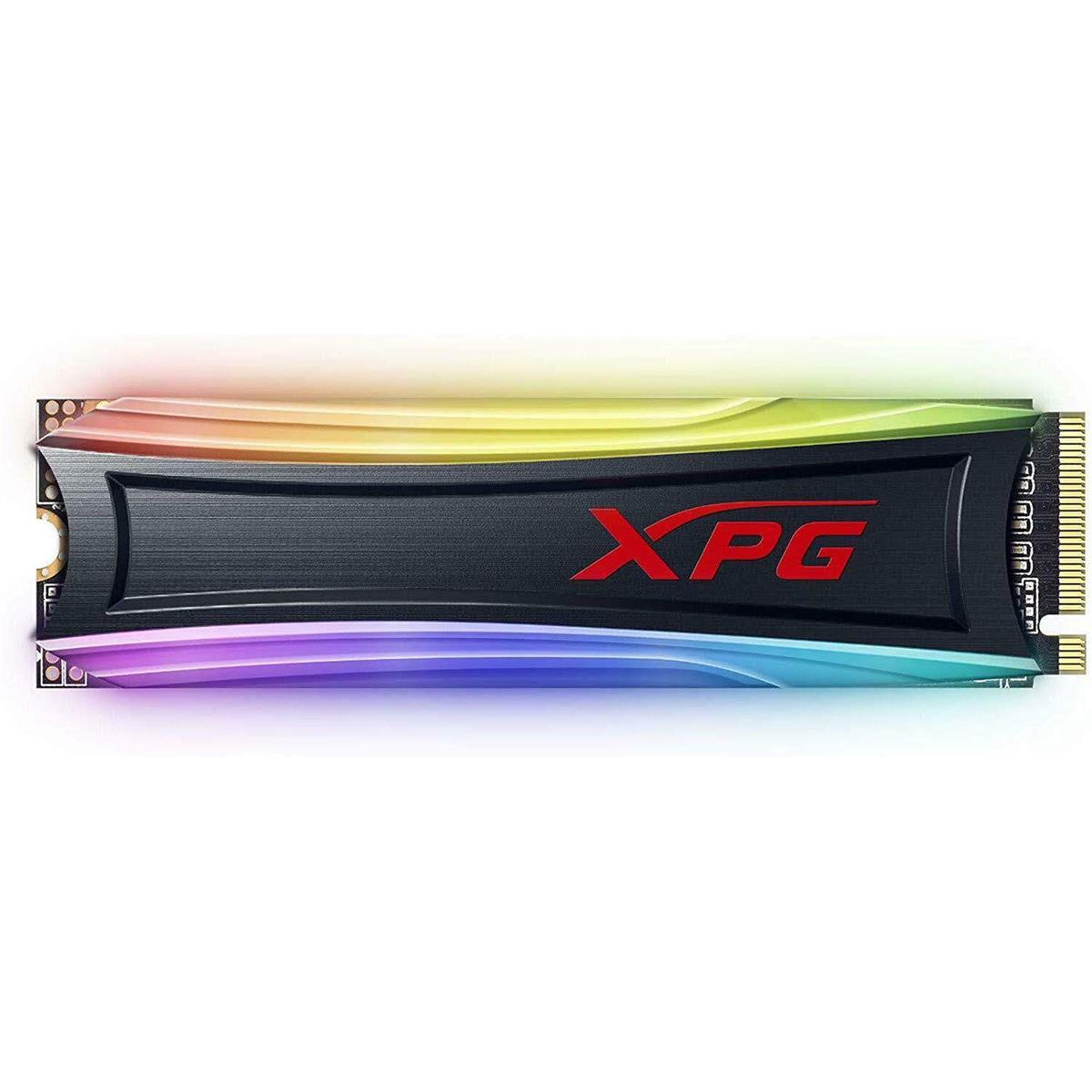 Image of Advantage Gripware ADATA XPG SPECTRIX S40G RGB 4TB 3D NAND NVMe PCIe Gen 3.0 x4 M.2 Internal SSD