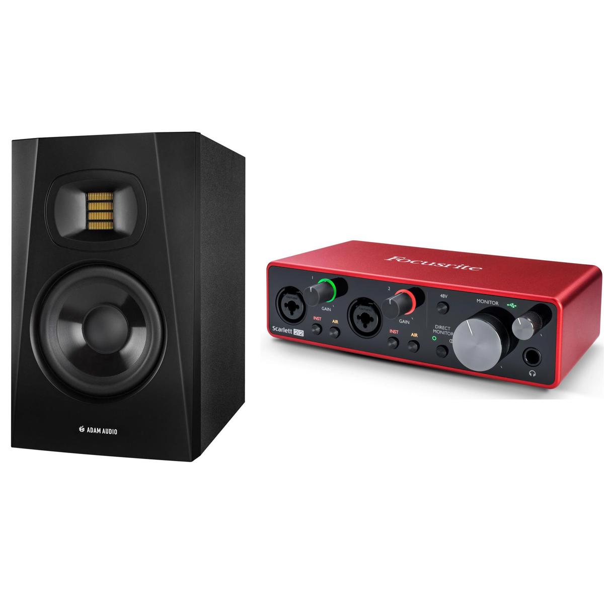 

Adam Audio Adam 2x Audio Professional T5V 5" 70W 2-Way Active Monitor W/Focusrite Interface