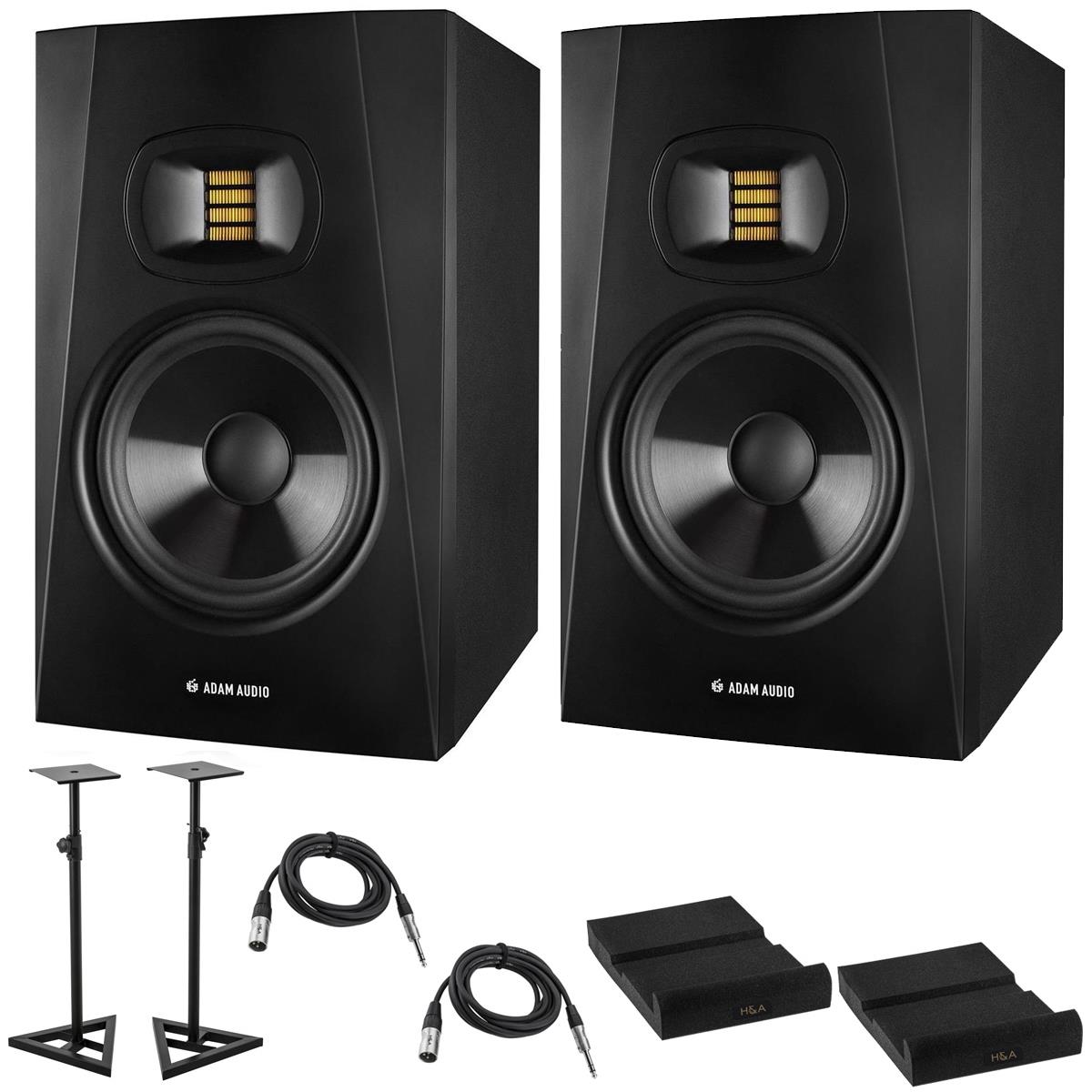 Image of Adam Audio 2x Professional T7V Active Monitor with Accessories Kit