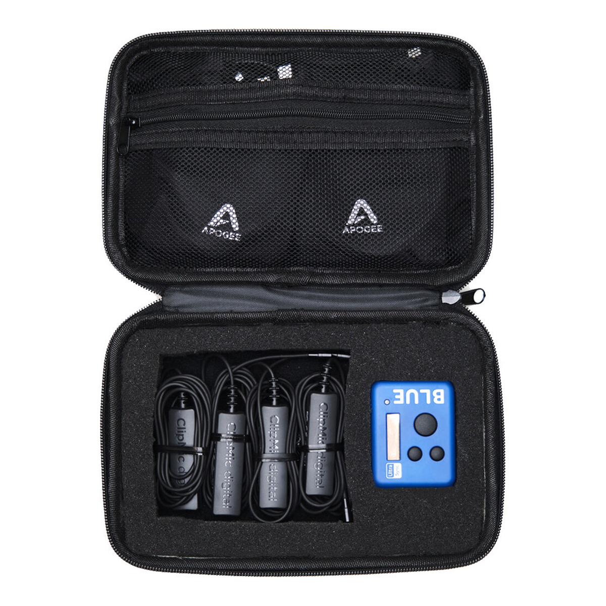 Image of Apogee Electronics ClipMic digital 2 Lavalier Mic Kit w/4x Mic &amp; UltraSync BLUE