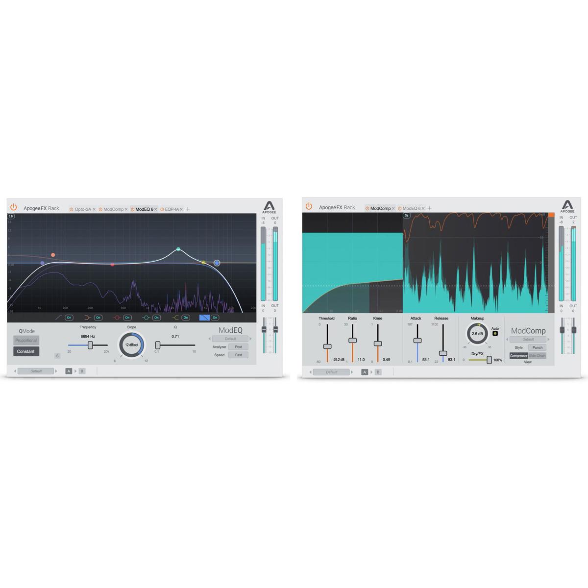 Apogee Electronics FX Rack ModEQ6 and ModComp Bundle Plug Ins, Download Version -  FX_BUNDLE_MODFX_RETAIL_V1