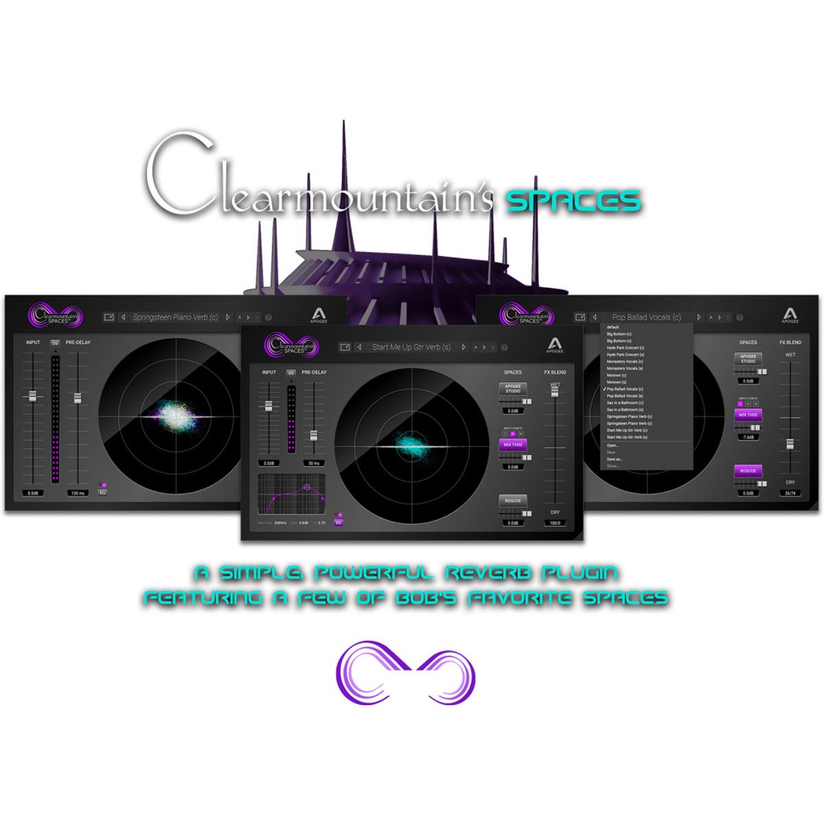 

Apogee Electronics Clearmountain's Personalized Spaces Reverb Plugin, Download